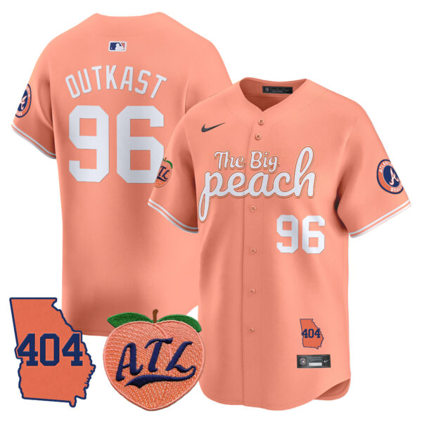 Men's Atlanta Braves 404 & The Big Peach Vapor Premier Limited Jersey - All Stitched - Image 13