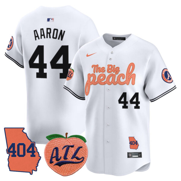 Men's Atlanta Braves 404 & The Big Peach Vapor Premier Limited Jersey - All Stitched - Image 29