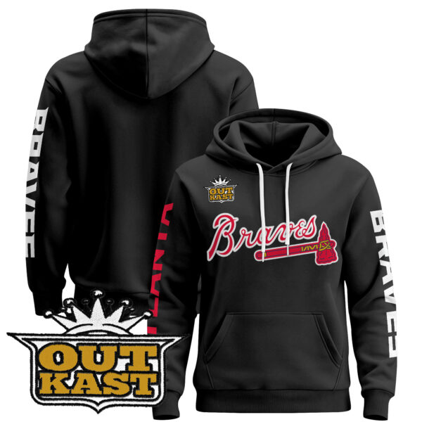 Atlanta Braves 2025 OutKast Patch Pullover Hoodie V2 - All Stitched - Image 10