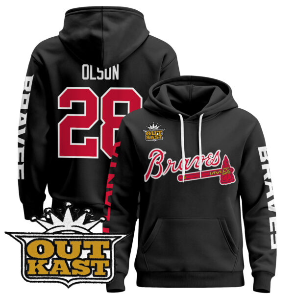 Atlanta Braves 2025 OutKast Patch Pullover Hoodie V2 - All Stitched - Image 6