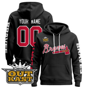 Atlanta Braves 2025 OutKast Patch Custom Pullover Hoodie V2 - All Stitched