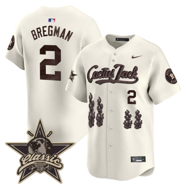 Men's Houston Astros Cactus Jack 2025 Vapor Premier Limited Jersey - All Stitched - Image 4