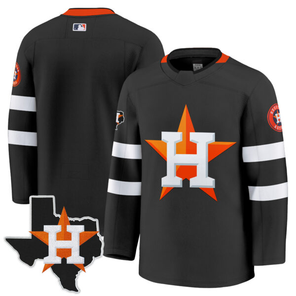 Men's Houston Astros Hockey Premium Jersey - All Stitched - Image 6