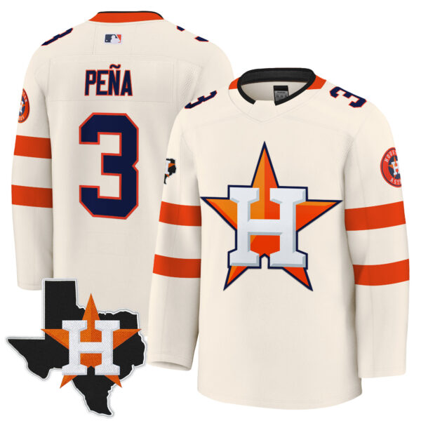 Men's Houston Astros Hockey Premium Jersey - All Stitched - Image 26
