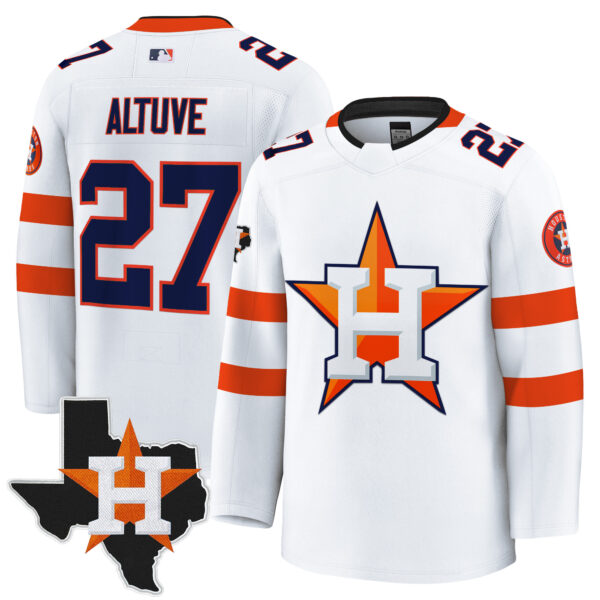 Men's Houston Astros Hockey Premium Jersey - All Stitched - Image 7