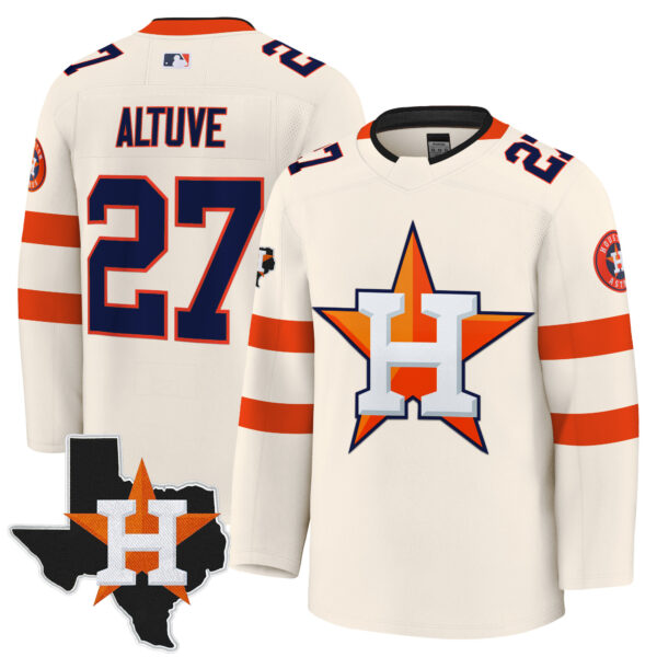 Men's Houston Astros Hockey Premium Jersey - All Stitched - Image 25