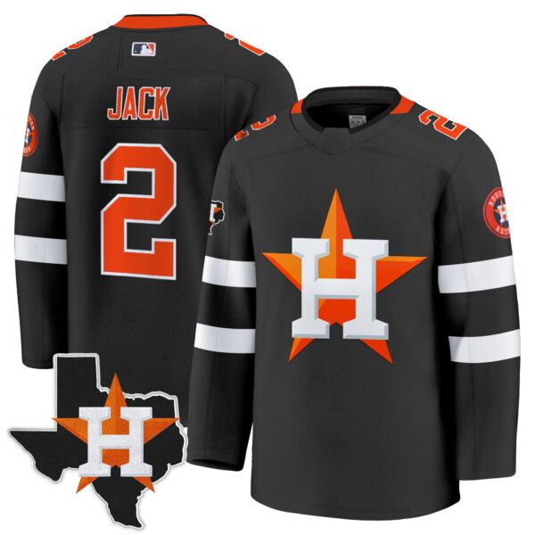 Men's Houston Astros Hockey Premium Jersey - All Stitched - Image 3