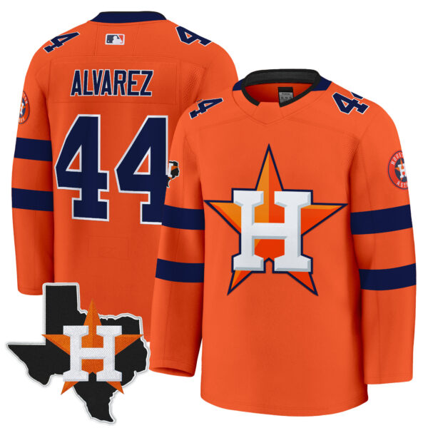 Men's Houston Astros Hockey Premium Jersey - All Stitched - Image 23