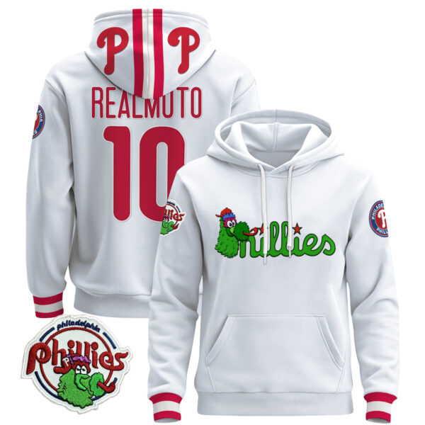 Men's Philadelphia Phillies Phanatic Patch Pullover Hoodie - All Stitched - Image 5