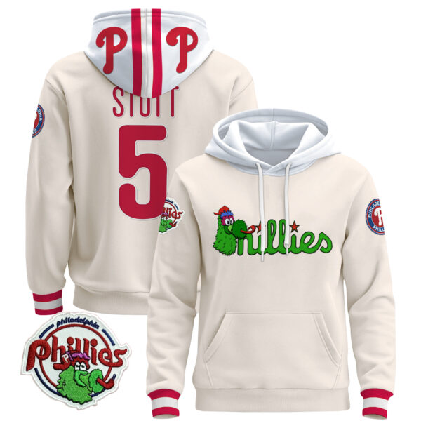 Men's Philadelphia Phillies Phanatic Patch Pullover Hoodie - All Stitched - Image 22