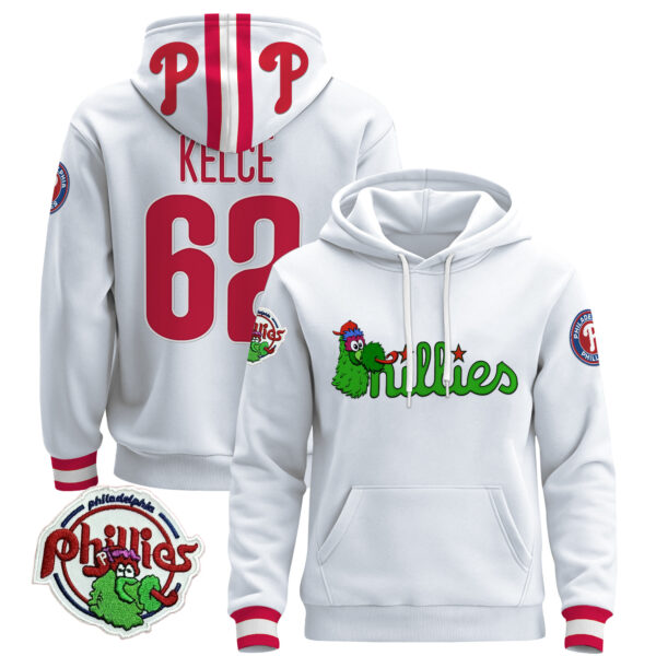 Men's Philadelphia Phillies Phanatic Patch Pullover Hoodie - All Stitched - Image 6