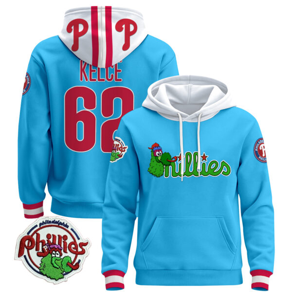 Men's Philadelphia Phillies Phanatic Patch Pullover Hoodie - All Stitched - Image 51