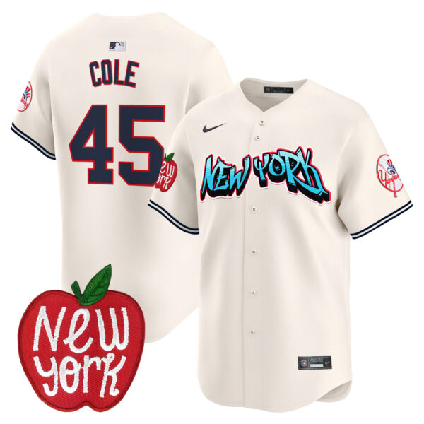 Men's New York Yankees Apple Patch Vapor Premier Limited Jersey - All Stitched - Image 5