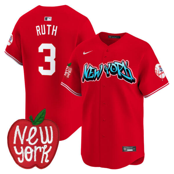 Men's New York Yankees Apple Patch Vapor Premier Limited Jersey - All Stitched - Image 35