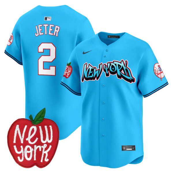 Men's New York Yankees Apple Patch Vapor Premier Limited Jersey - All Stitched - Image 28