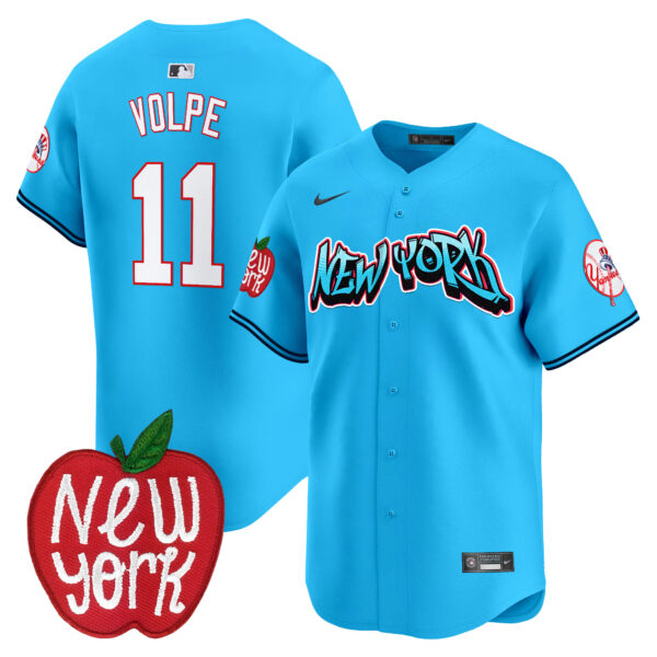 Men's New York Yankees Apple Patch Vapor Premier Limited Jersey - All Stitched - Image 26