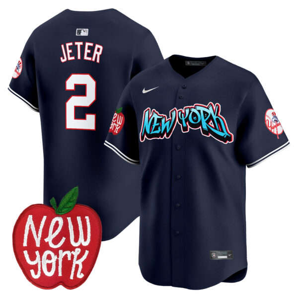 Men's New York Yankees Apple Patch Vapor Premier Limited Jersey - All Stitched - Image 20
