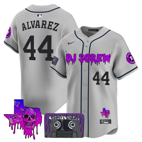 Men's Houston Astros DJ Screw Patch Vapor Premier Limited Jersey V2 - All Stitched - Image 31