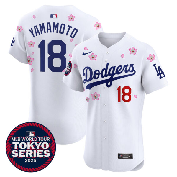 Men's Dodgers Tokyo Series 2025 Vapor Premier Elite Jersey - Stitched - Image 6