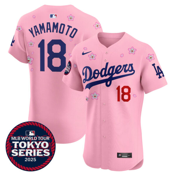 Men's Dodgers Tokyo Series 2025 Vapor Premier Elite Jersey - Stitched - Image 33