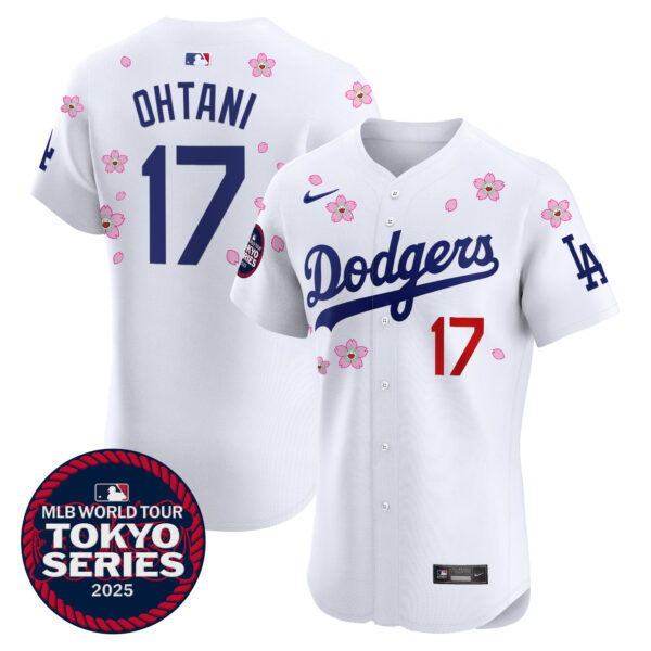 Men's Dodgers Tokyo Series 2025 Vapor Premier Elite Jersey - Stitched - Image 5