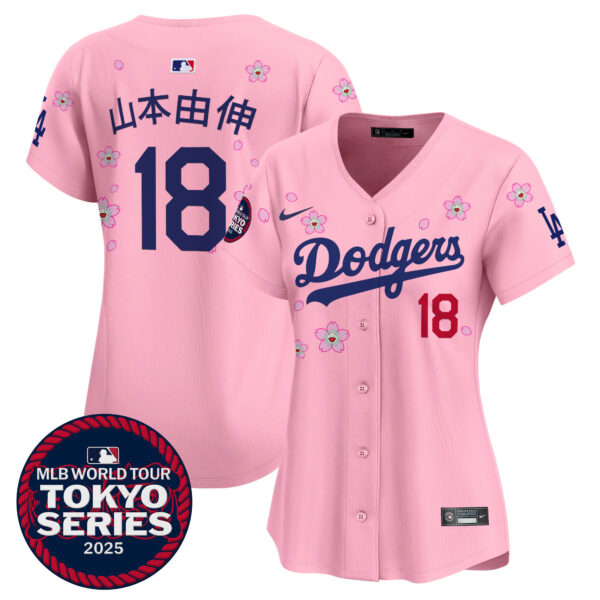 Women's Dodgers Tokyo Series 2025 Vapor Premier Limited Jersey - Stitched - Image 26