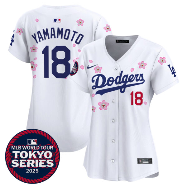 Women's Dodgers Tokyo Series 2025 Vapor Premier Limited Jersey - Stitched - Image 11