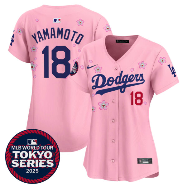 Women's Dodgers Tokyo Series 2025 Vapor Premier Limited Jersey - Stitched - Image 35
