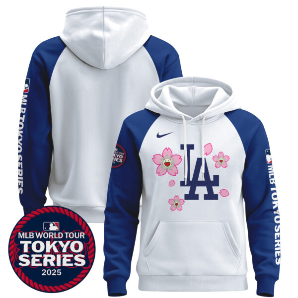 Men's Dodgers Tokyo Series 2025 Pullover Hoodie - Stitched - Image 40