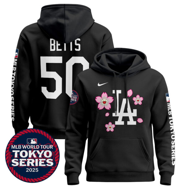 Men's Dodgers Tokyo Series 2025 Pullover Hoodie - Stitched - Image 44