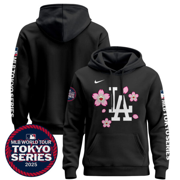 Men's Dodgers Tokyo Series 2025 Pullover Hoodie - Stitched - Image 50