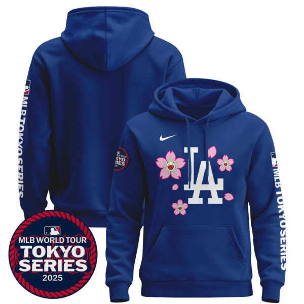 Men's Dodgers Tokyo Series 2025 Pullover Hoodie - Stitched - Image 20