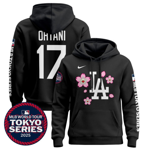 Men's Dodgers Tokyo Series 2025 Pullover Hoodie - Stitched - Image 41