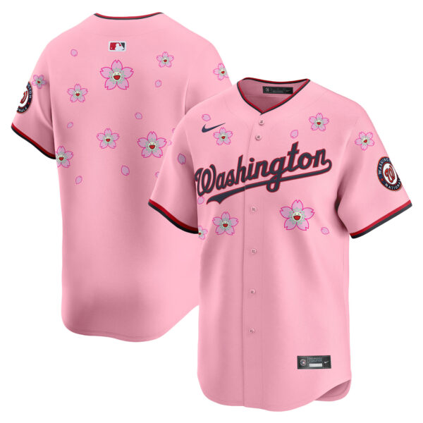 Men's Washington Nationals Cherry Blossom Vapor Premier Limited Jersey - Stitched - Image 16