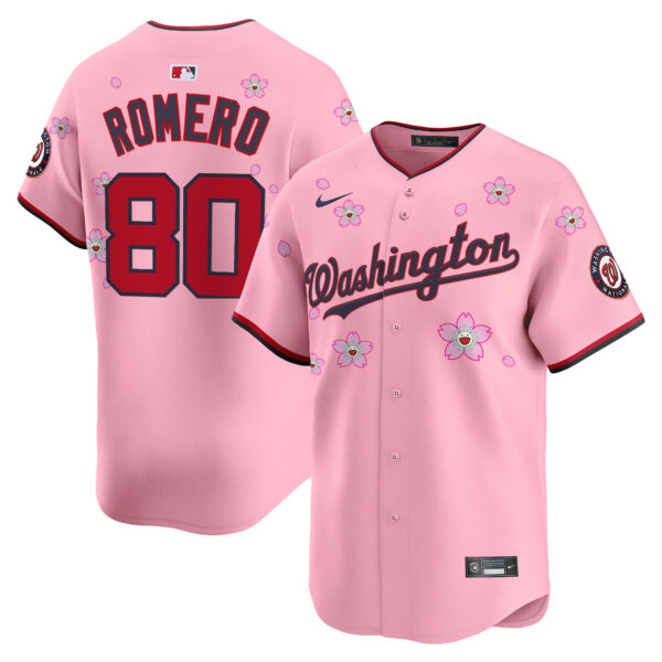 Men's Washington Nationals Cherry Blossom Vapor Premier Limited Jersey - Stitched - Image 14