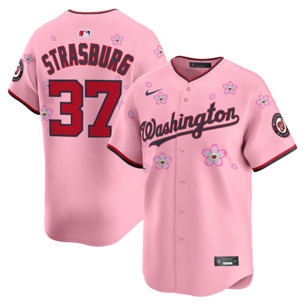 Men's Washington Nationals Cherry Blossom Vapor Premier Limited Jersey - Stitched - Image 11