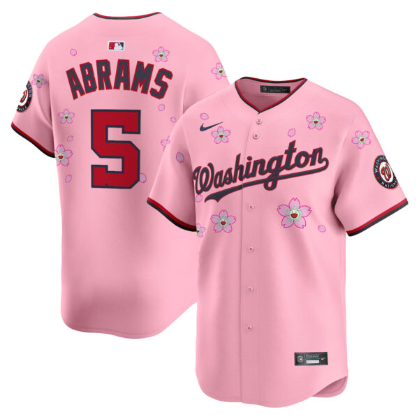 Men's Washington Nationals Cherry Blossom Vapor Premier Limited Jersey - Stitched - Image 9