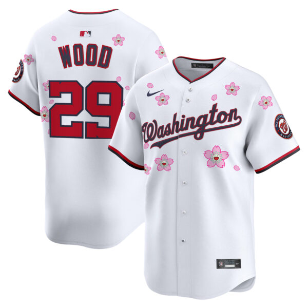 Men's Washington Nationals Cherry Blossom Vapor Premier Limited Jersey - Stitched - Image 5