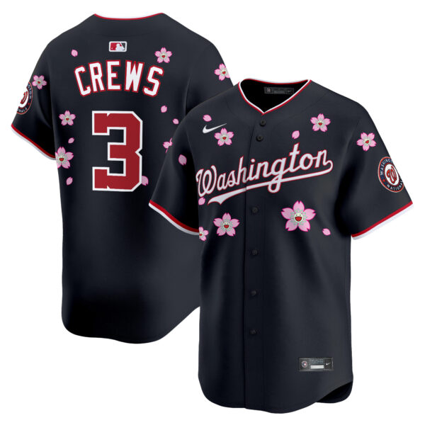 Men's Washington Nationals Cherry Blossom Vapor Premier Limited Jersey - Stitched - Image 26