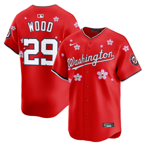 Men's Washington Nationals Cherry Blossom Vapor Premier Limited Jersey - Stitched - Image 21