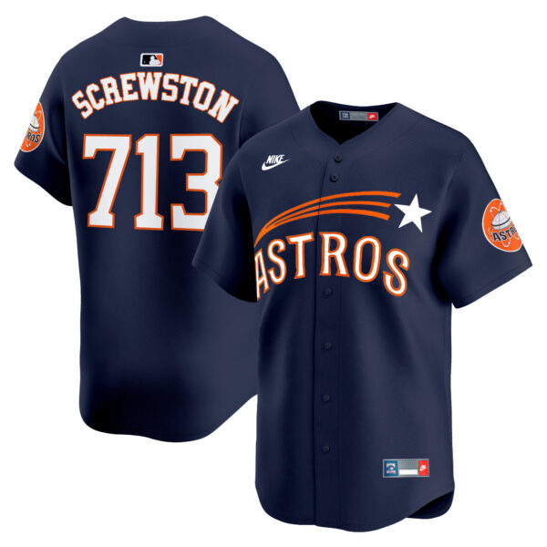 Men's Houston Astros Throwback Cooperstown Vapor Premier Limited Jersey - All Stitched - Image 14