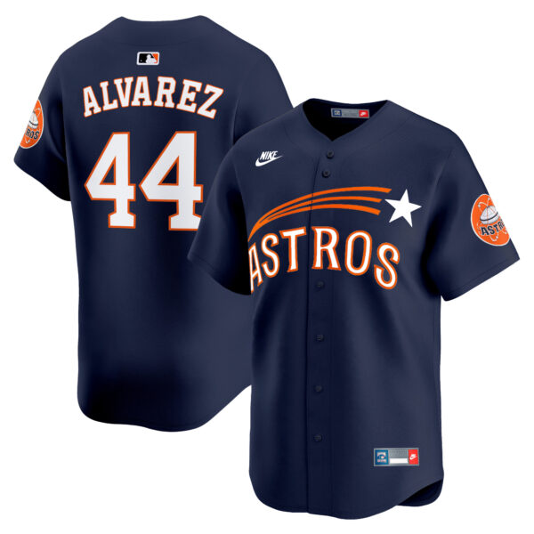 Men's Houston Astros Throwback Cooperstown Vapor Premier Limited Jersey - All Stitched - Image 11