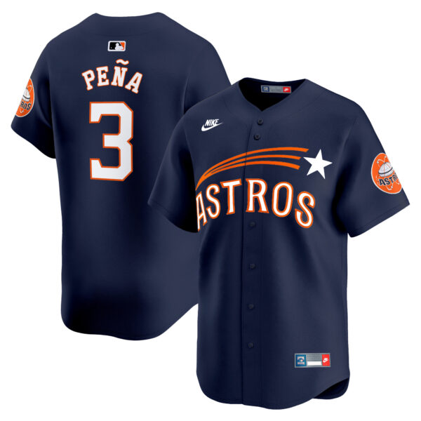 Men's Houston Astros Throwback Cooperstown Vapor Premier Limited Jersey - All Stitched - Image 10