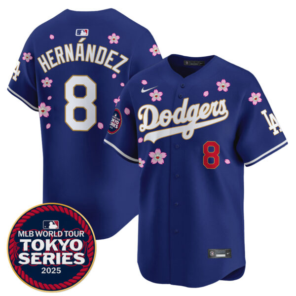 Men's Dodgers Tokyo Series 2025 Gold Trim Vapor Premier Limited Jersey - Stitched - Image 26