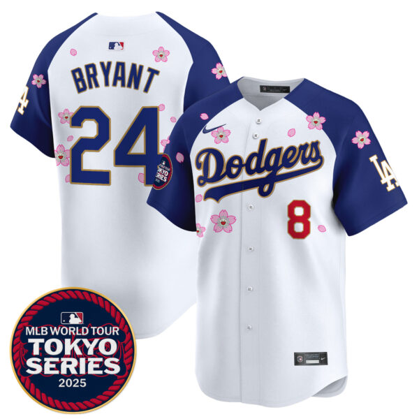 Men's Dodgers Tokyo Series 2025 Gold Trim Vapor Premier Limited Jersey - Stitched - Image 52
