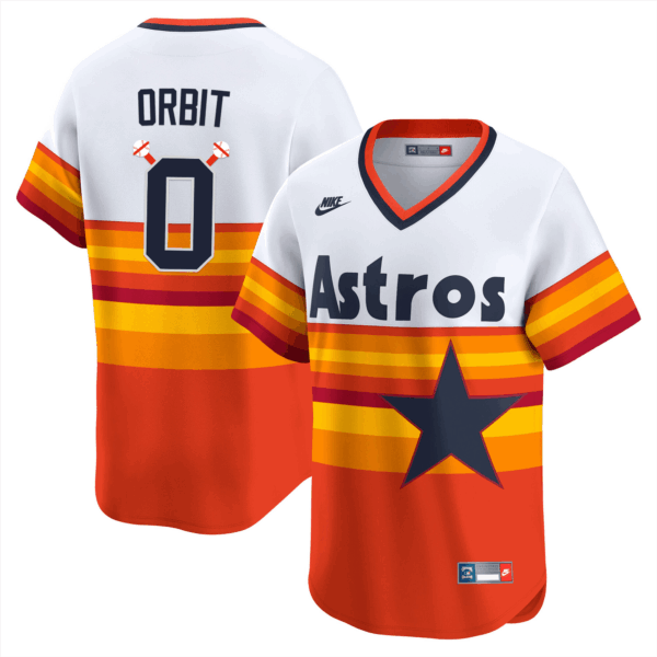 Men's Houston Astros Throwback Vapor Premier Limited Jersey - All Stitched - Image 6