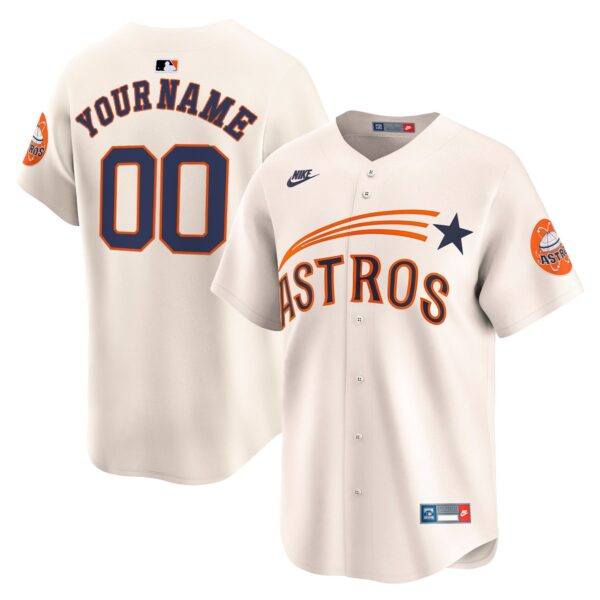 Houston Astros Throwback Vapor Premier Limited Custom Jersey - All Stitched - Image 5
