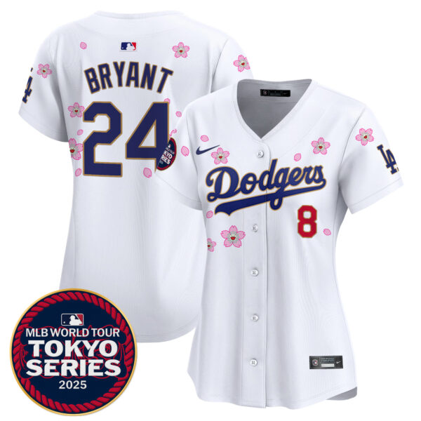Women's Dodgers Tokyo Series 2025 Gold Trim Vapor Premier Limited Jersey V2 - Stitched - Image 38