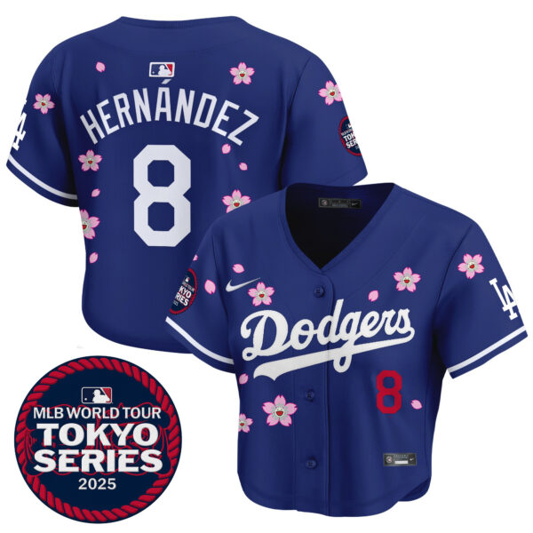 Women's Dodgers Tokyo Series 2025 Crop Top Baseball Jersey - Stitched - Image 25