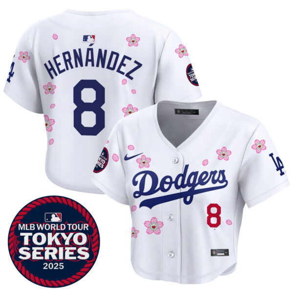 Women's Dodgers Tokyo Series 2025 Crop Top Baseball Jersey - Stitched - Image 13